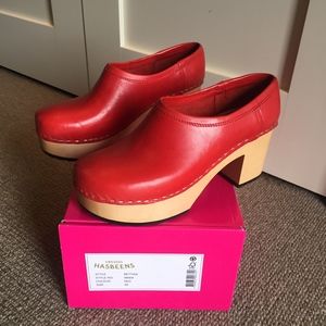 Swedish Hasbeens Bettan Red Size 39